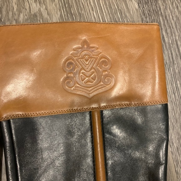 Franco Sarto Brown Black Riding Boots 7.5 Tall‎ - Picture 2 of 7